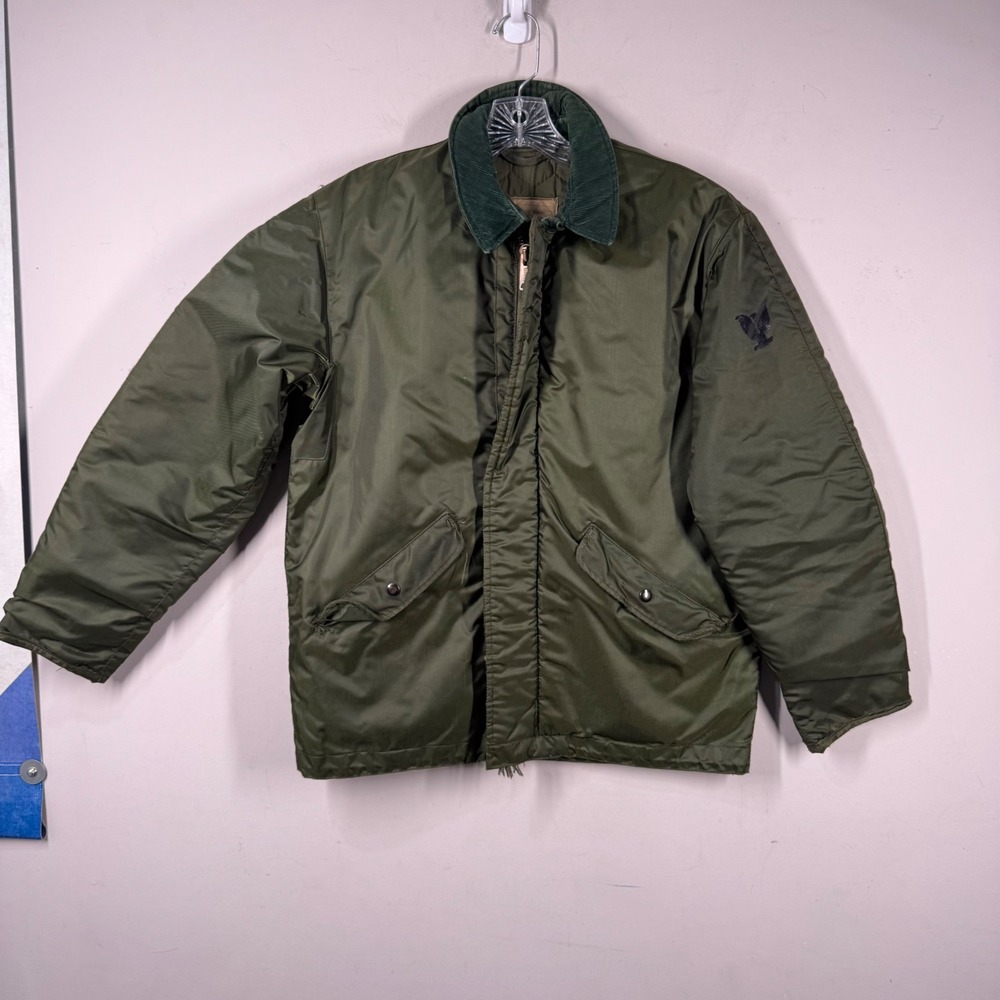 Alpha Industries Vtg US Military Extreme Cold Weather Jacket Olive Drab Mens S